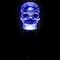 9" LED Transparent Multi-Function Halloween Skull Light